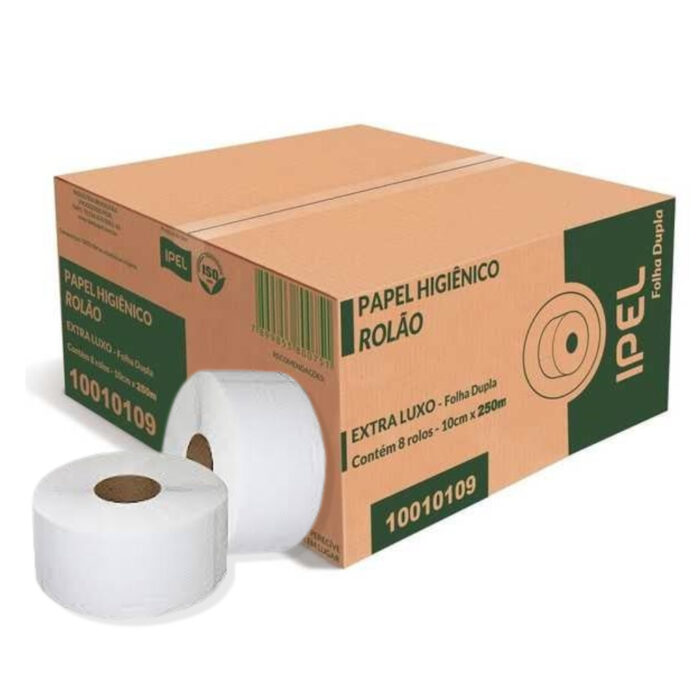 Papel Higiênico Extra Luxo Rolão 8x250m IPEL