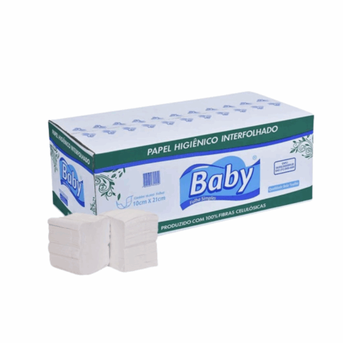 PAPEL HIGIÊNICO CAI-CAI F.S CELULOSE BABY C/10.000