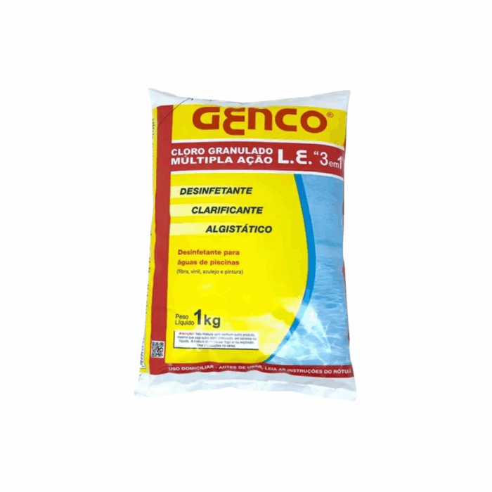 CLORO GRANULADO 3EM1 GENCO 01KG