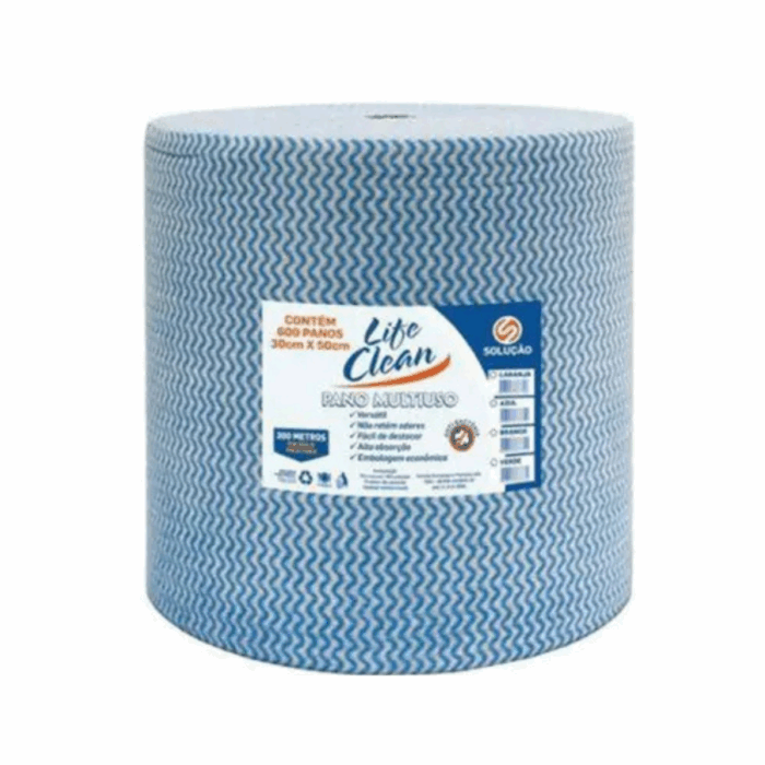 PANO BOBINA 300MX28 AZUL LIFE CLEAN