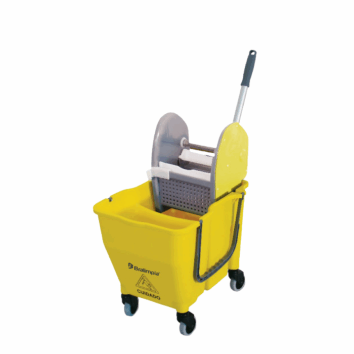 KIT COMPLETO DOBLO 30L AMARELO NYKT01 BRALIMPIA - Imagem 2