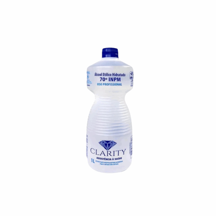 ALCOOL FRASCO 70 INPM CLARITY 1L