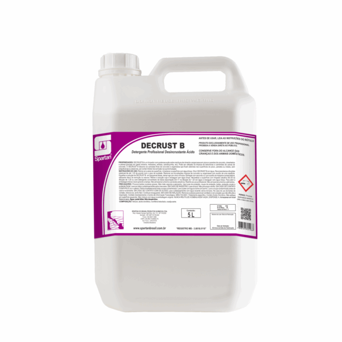 DETERGENTE DESINCRUSTANTE DECRUST B SPARTAN 5L
