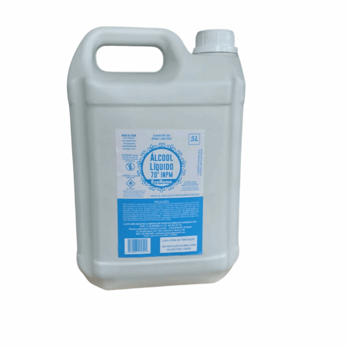 ALCOOL LÍQUIDO 70 INPM ECOFLAME 5L