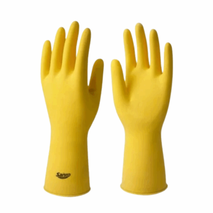 LUVA LATEX P MULTIUSO FIT AMARELA SANRO