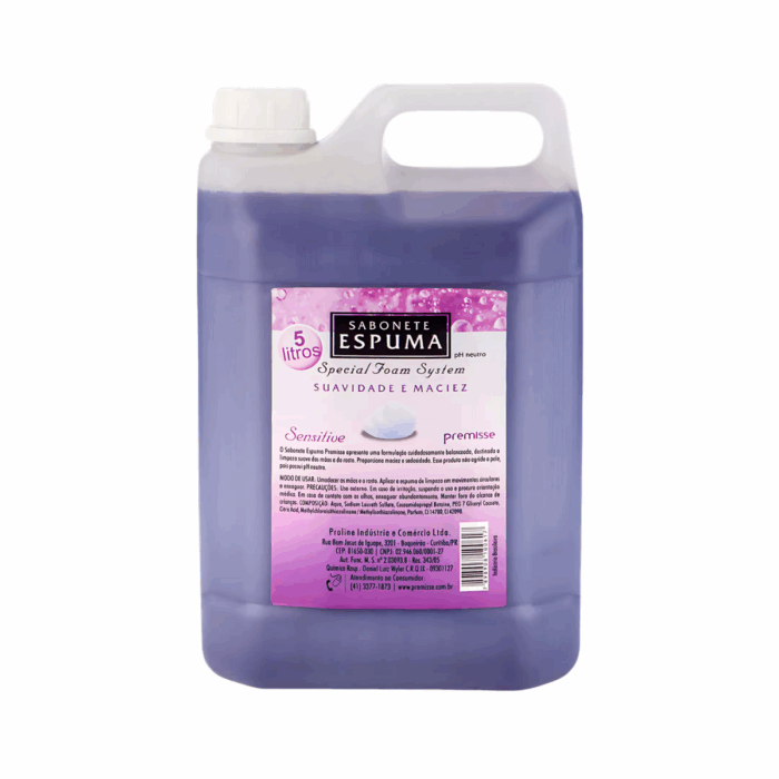 SABONETE LÍQUIDO ESPUMA SENSITIVE PREMISSE 5L