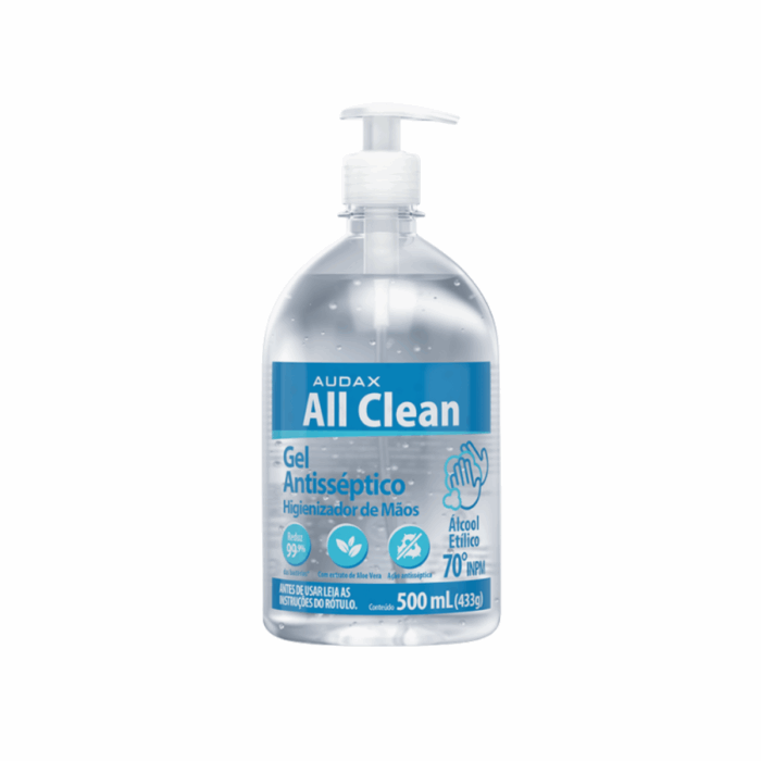 ALCOOL GEL 70 ANTISSEP PUMP ALL CLEAN 433GR